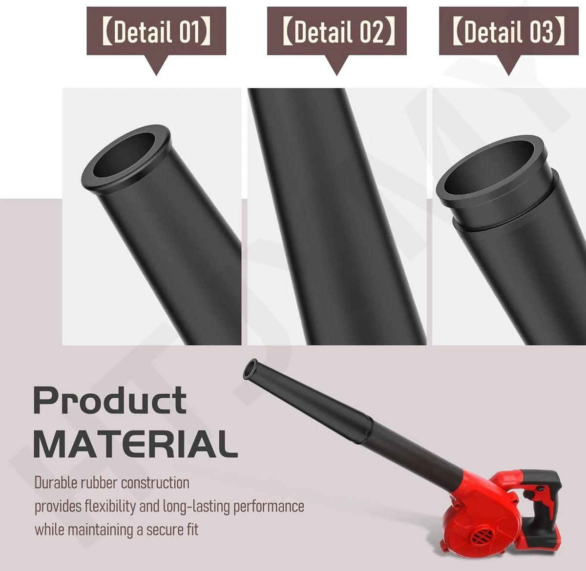 Rubber Blower Nozzle for Ma-kita UB1102 (No Part Numbers)