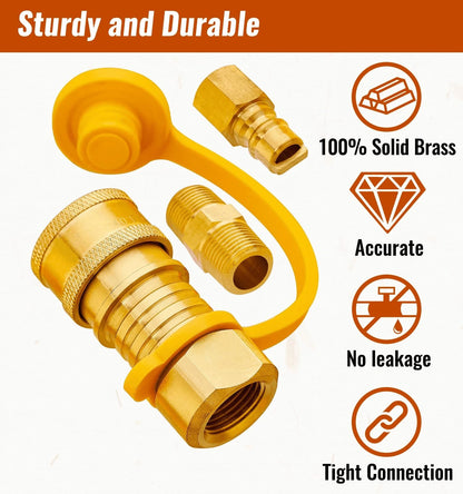3/8 Inch Natural Gas Quick Connect Fittings for Various Applications