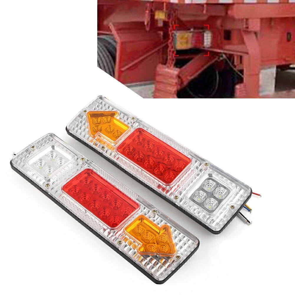 24V LED Rear Tail Light Brake Turn Signal for Trailer Truck Caravan