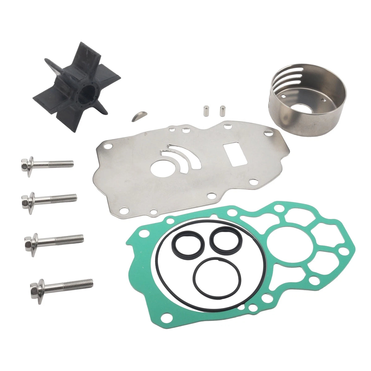 Water Pump Impeller Kit for Yamaha Outboard (6CE-W0078-01, 6CE-W0078-00, 6CE-W0078-02)