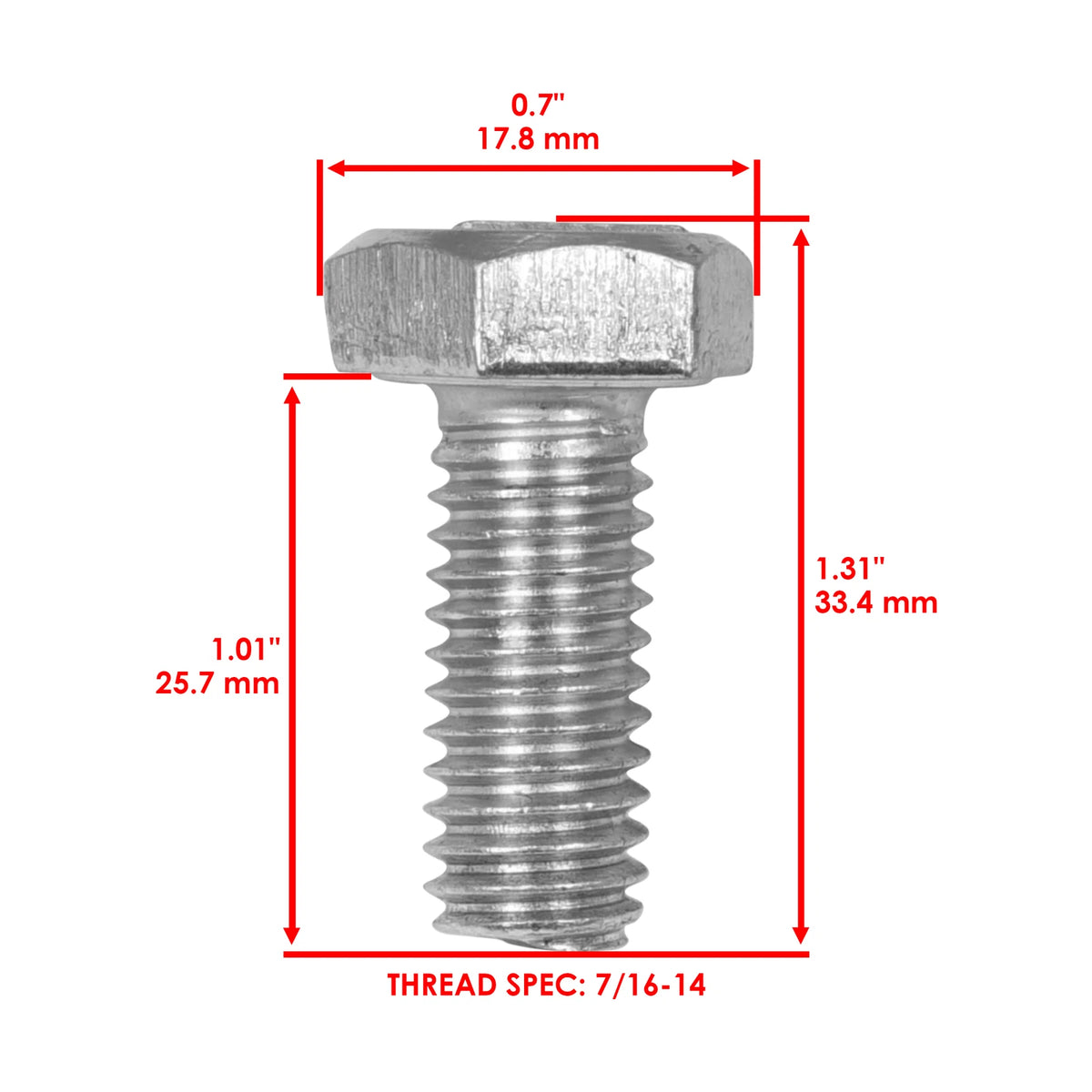 Deck Blade Hex Bolts Kit for 1687440YP 1737252BZYP 1737252SM 1737252YP (BL2893 - MD)