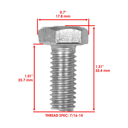 Deck Blade Hex Bolts Kit for 1687440YP 1737252BZYP 1737252SM 1737252YP (BL2893 - MD)