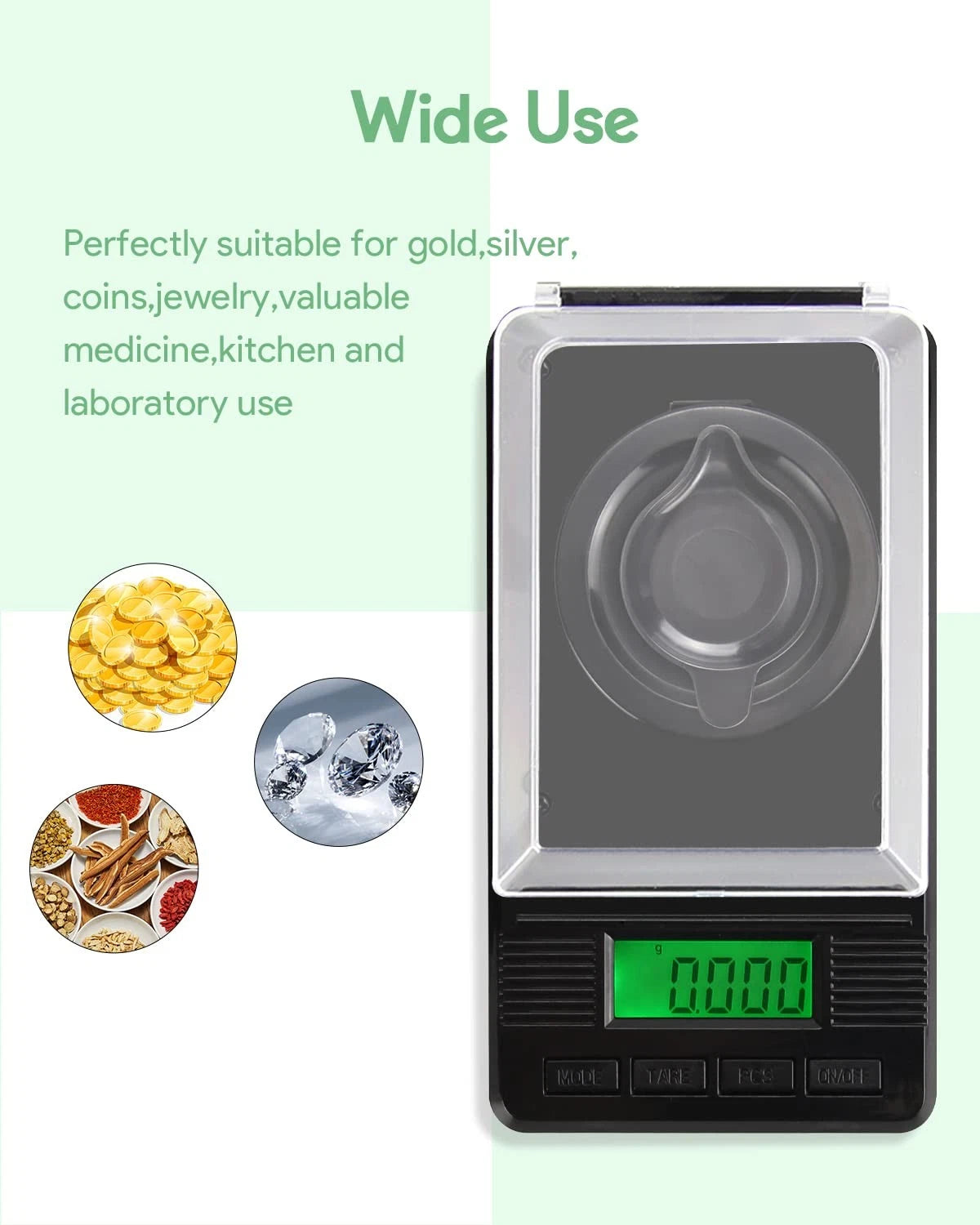 Milligram Scale 50g/0.001g Digital for Precision Measurement