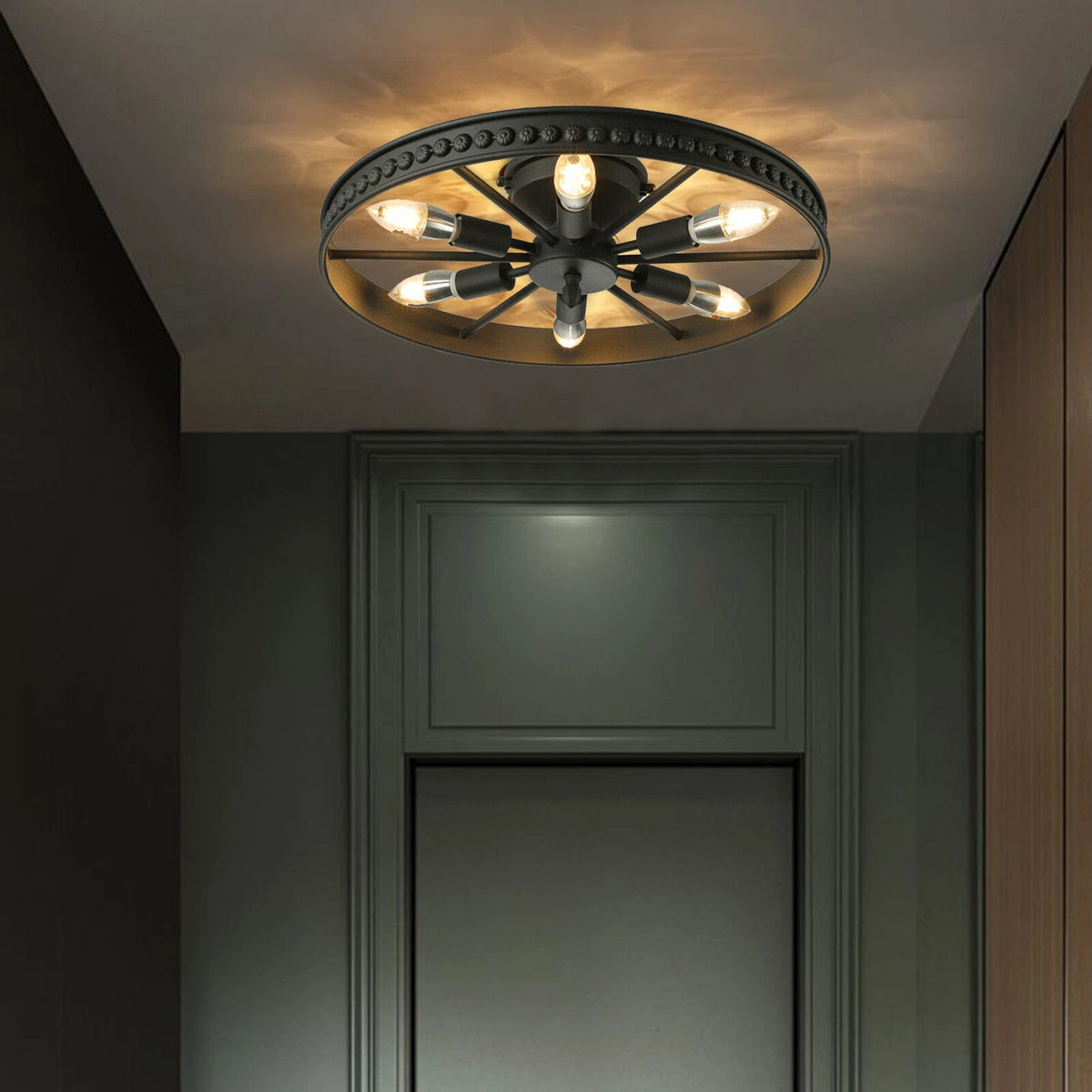 6-Lights Chandelier Pendant Ceiling Light Fixture for Kitchen (N/A)