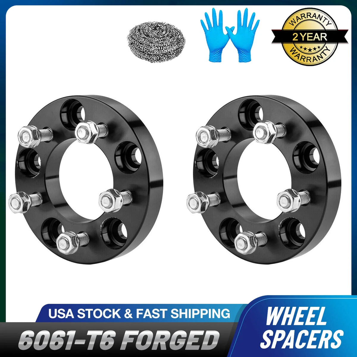 2X 1" Wheel Spacers 5x5" 5x127 mm for Chevy C10 Pickup (1973–1987)