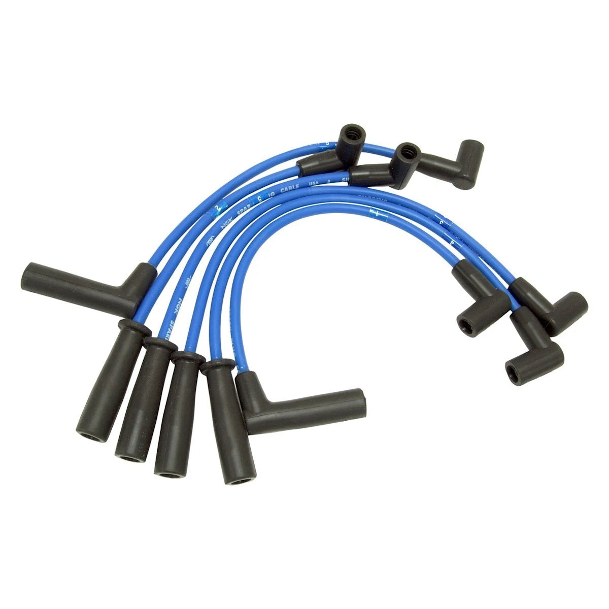 Set of 4 NGK Spark Plug Wires for Jeep Wrangler (1991–1992) 53168 09284