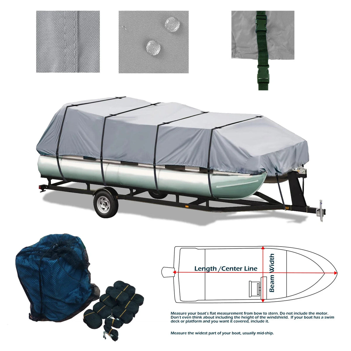 Storage Cover for Bentley Elite 250 (Trailerable, Pontoon, Deck Boat)