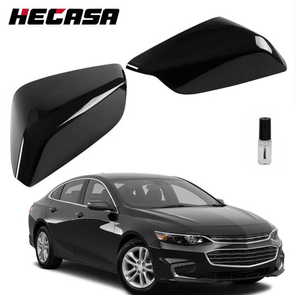 Pair Mirror Covers Cap Gloss Black for Chevrolet Malibu (2016–2025)