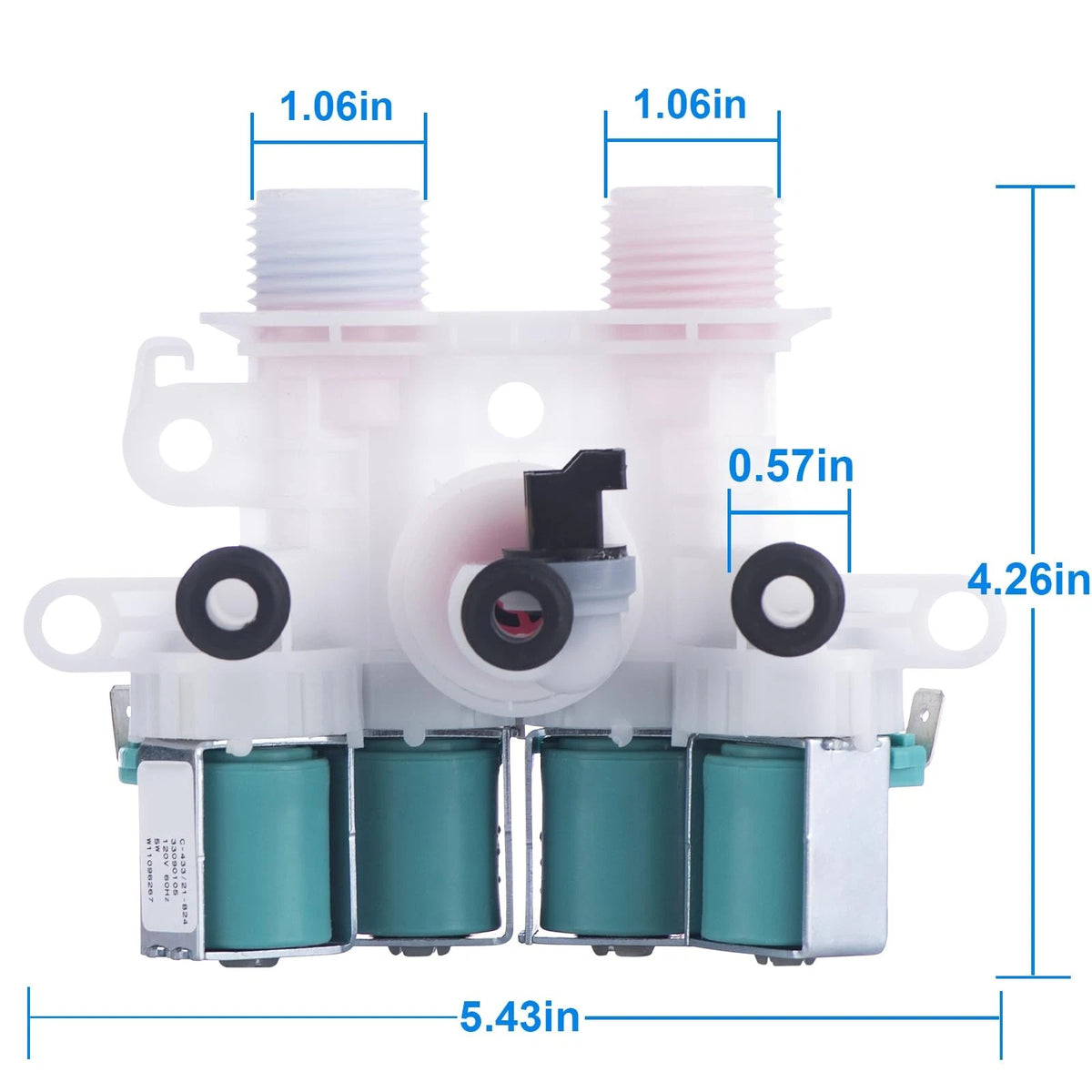 Washer Water Inlet Valve for Maytag (W11165546, W11096267)