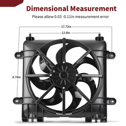 Radiator Fan Assembly for Polaris Ranger 570 900 1000 1000D XP (2015–2023)