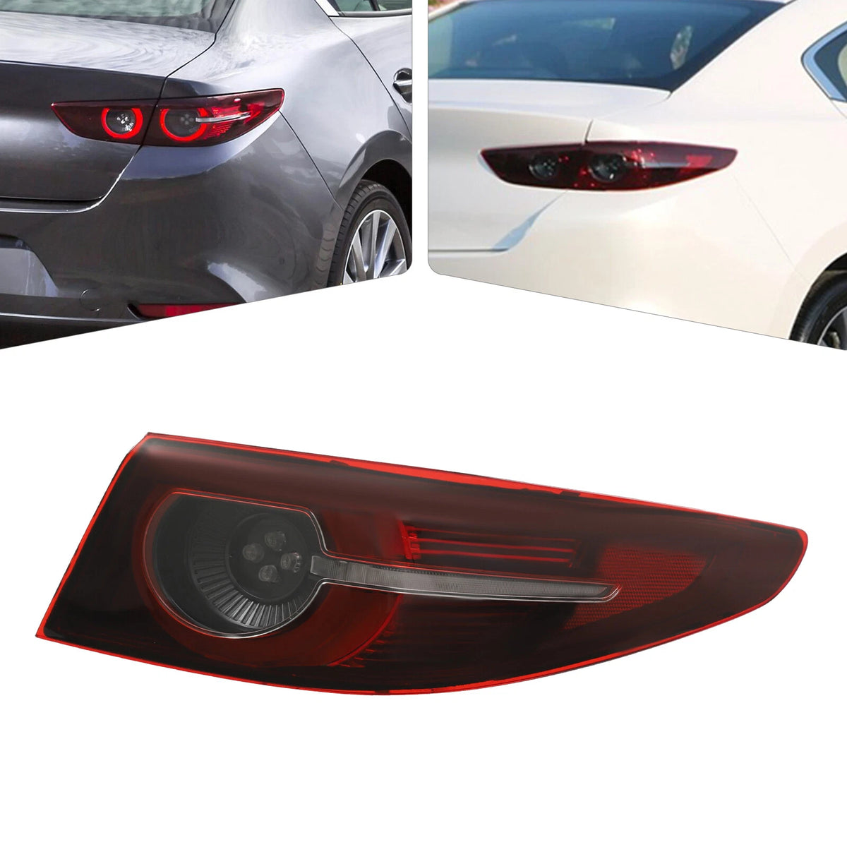 LED Outer Tail Light Right Side for Mazda 3 (2019–2022) MA2805132, BCJH-51-150A, MZ308-B100R