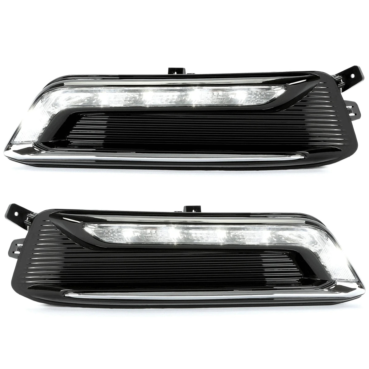 Clear LED DRL Fog Lights Set for Chevy Impala (2014–2020) + Wiring + Switch