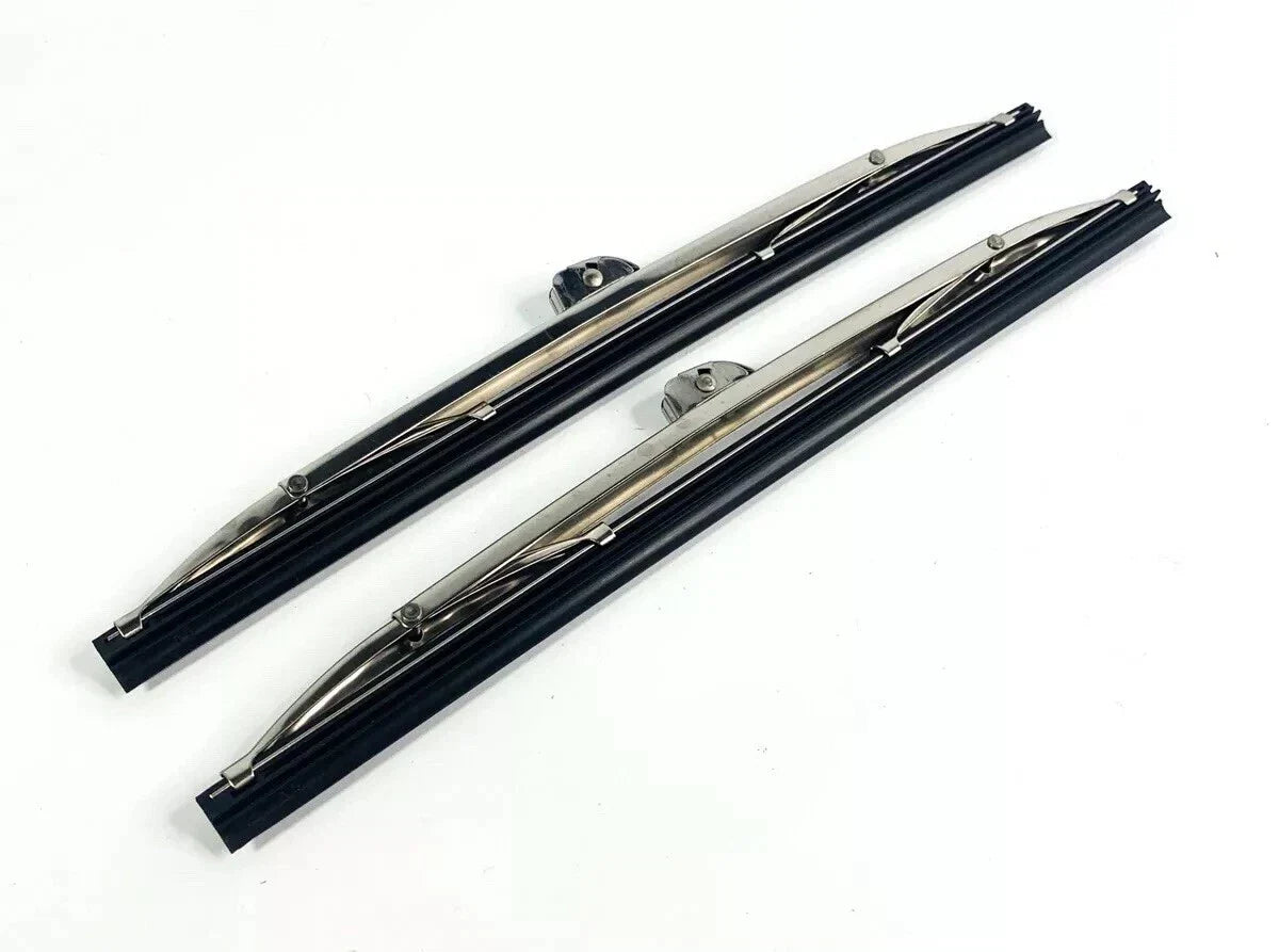 10" Stainless Steel Front Windshield Wiper Blades for Universal Fit