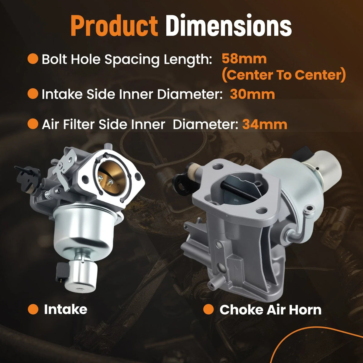 Carburetor with Gaskets for Kohler Engines 7000 Series (22HP–25HP)