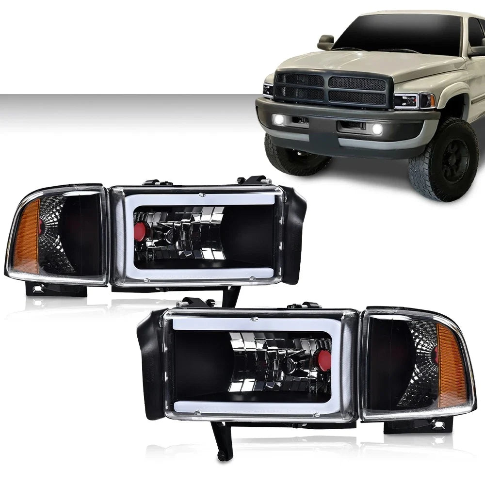 Set of 2 LED DRL Headlight Corner Lamps for Dodge Ram 1500 2500 3500