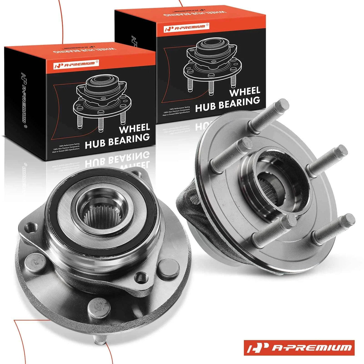 2X Front Wheel Hub & Bearing Assembly for Jeep Grand Cherokee (2011–2021)