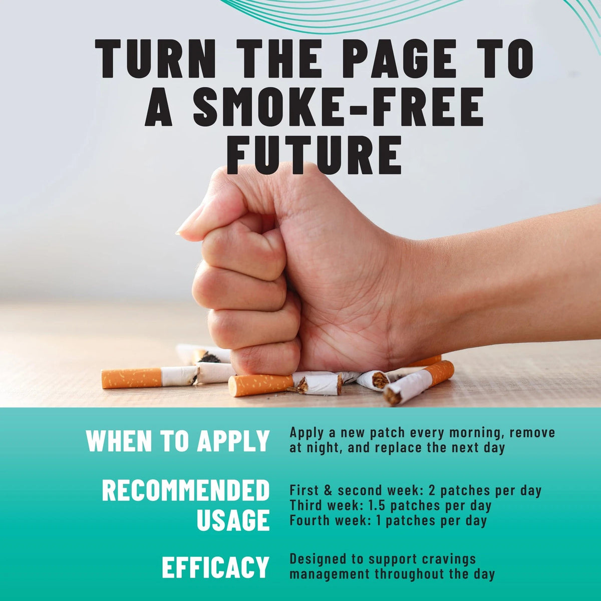 Anti-Smoke Herbal Patches for Quit Smoking (7 mg)