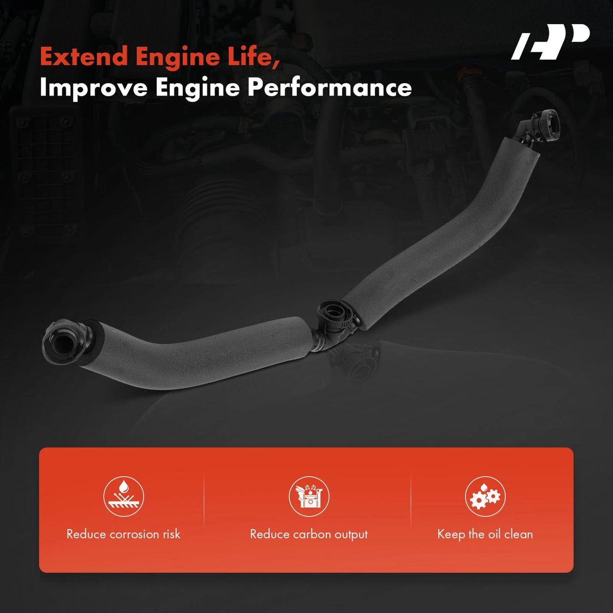 Positive Crankcase Ventilation Hose for BMW E70 X5 E60 550i E65 750i (2007–2013) - 11617540610, EMH26311617540610, 7540610, V202598