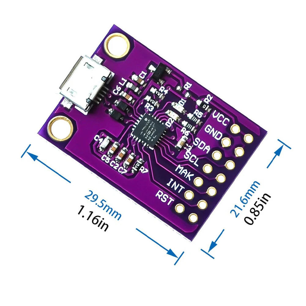 2X CP2112 Debug Board USB to SMBus I2C for CCS811 Sensor Module