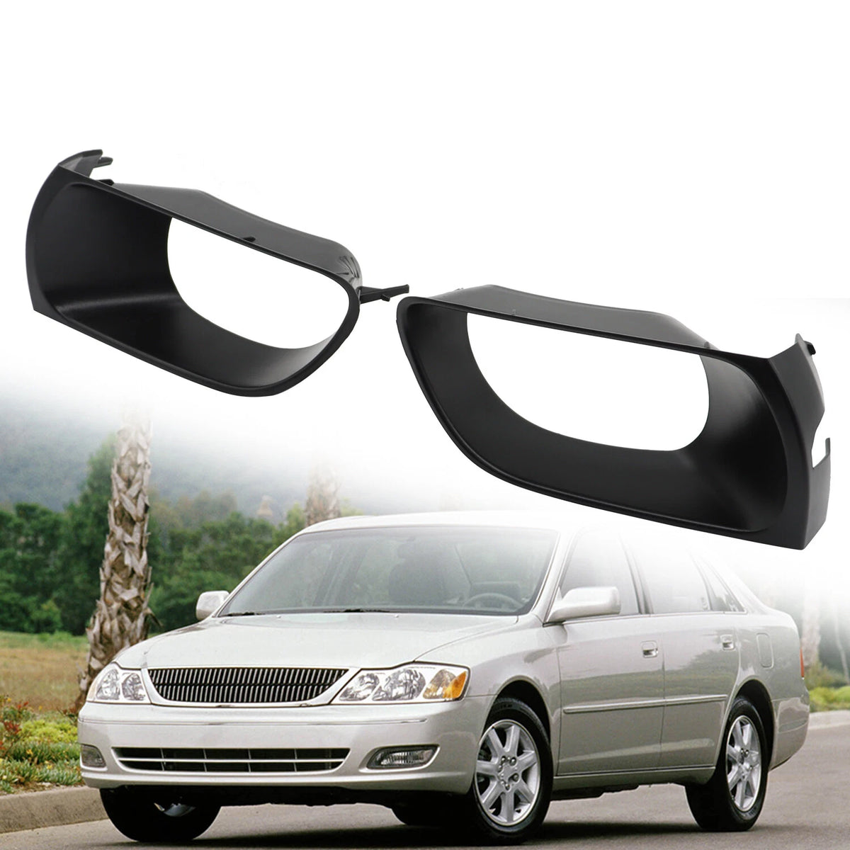 2Pc Fog Light Trim Set for Toyota Avalon (2005–2007) 52127AC901, 52129AC901