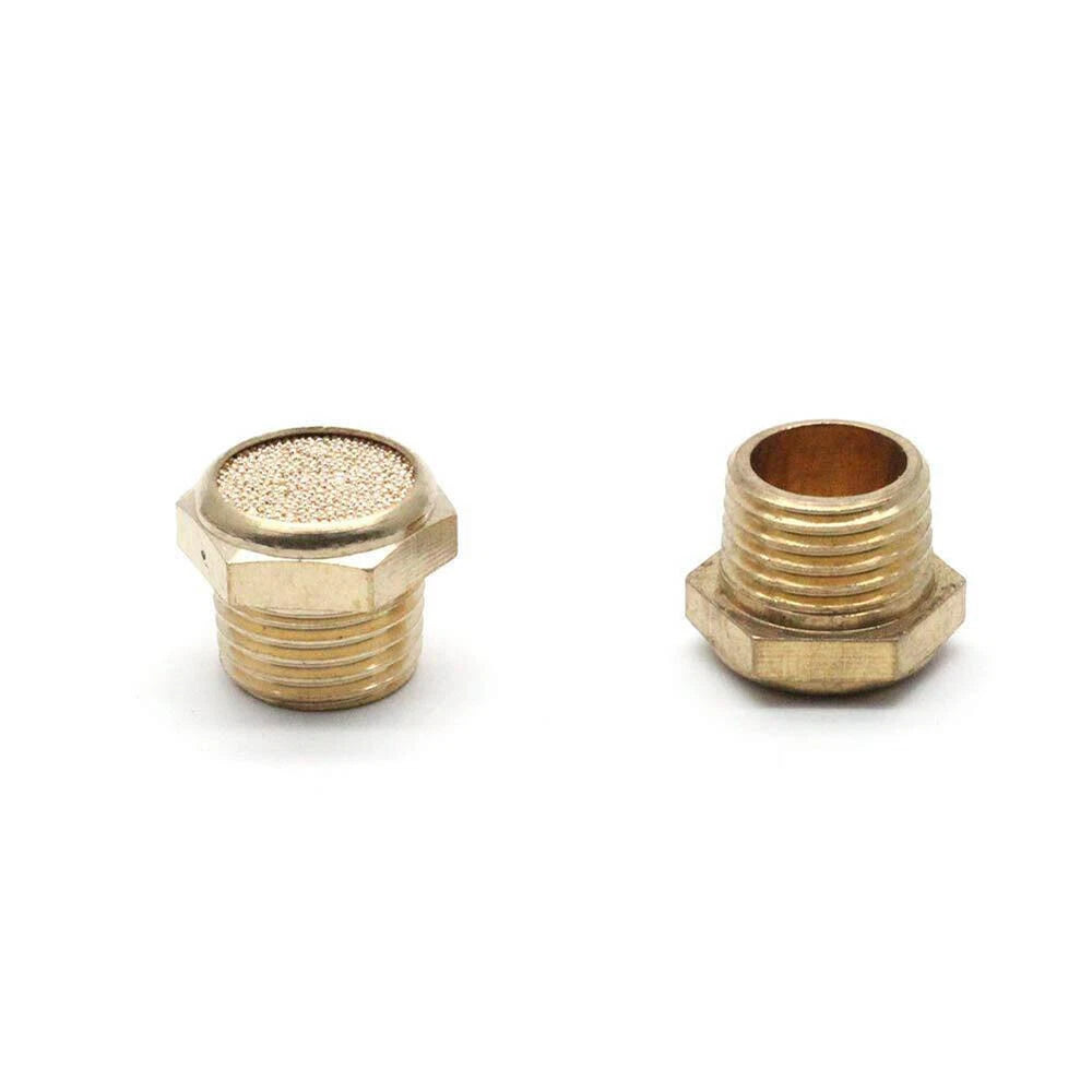 20Pcs 1/8" NPT Brass Breather Vent Muffler Filter for Pneumatic Systems