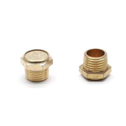 20Pcs 1/8" NPT Brass Breather Vent Muffler Filter for Pneumatic Systems