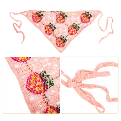 6X Women's Triangle Scarf Turban Hairbands Head Wraps for Party Picnic