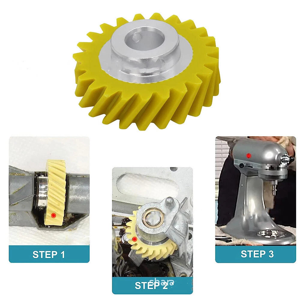 2 Pack Worm Drive Gear for KitchenAid Artisan Mixer