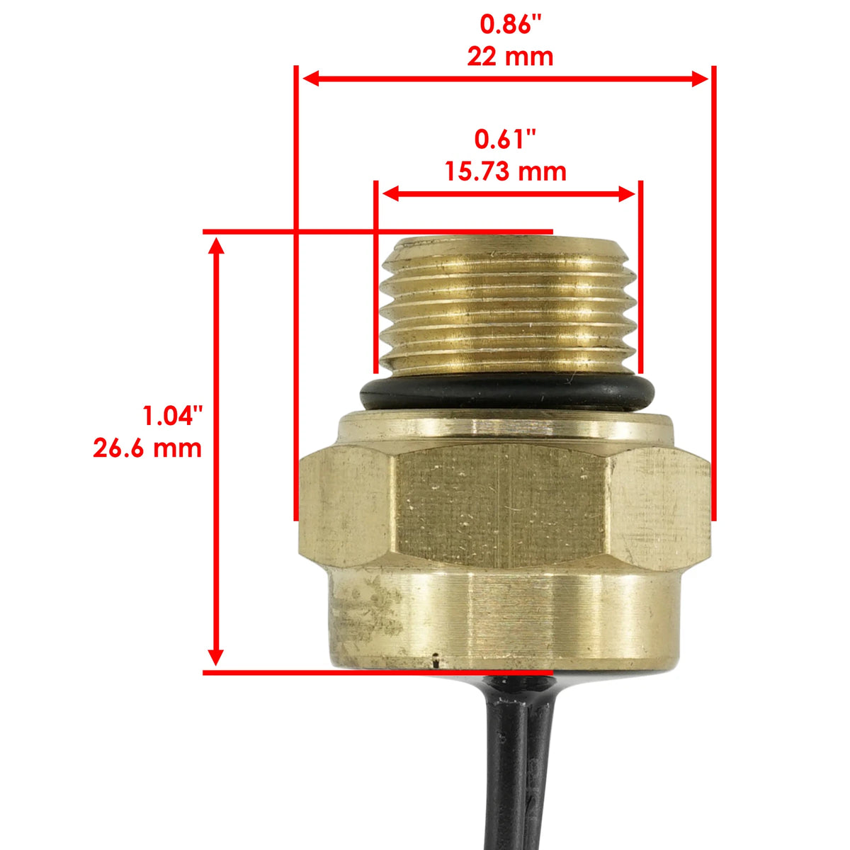 Thermal Sensor Switch for Polaris ATP 500, Ranger 2X4/4X4/6X6 (2004-2005) DC2837SR100RS