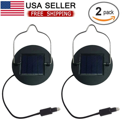 2X Solar Lights Replacement Parts with Rechargeable Battery AA 600mAh