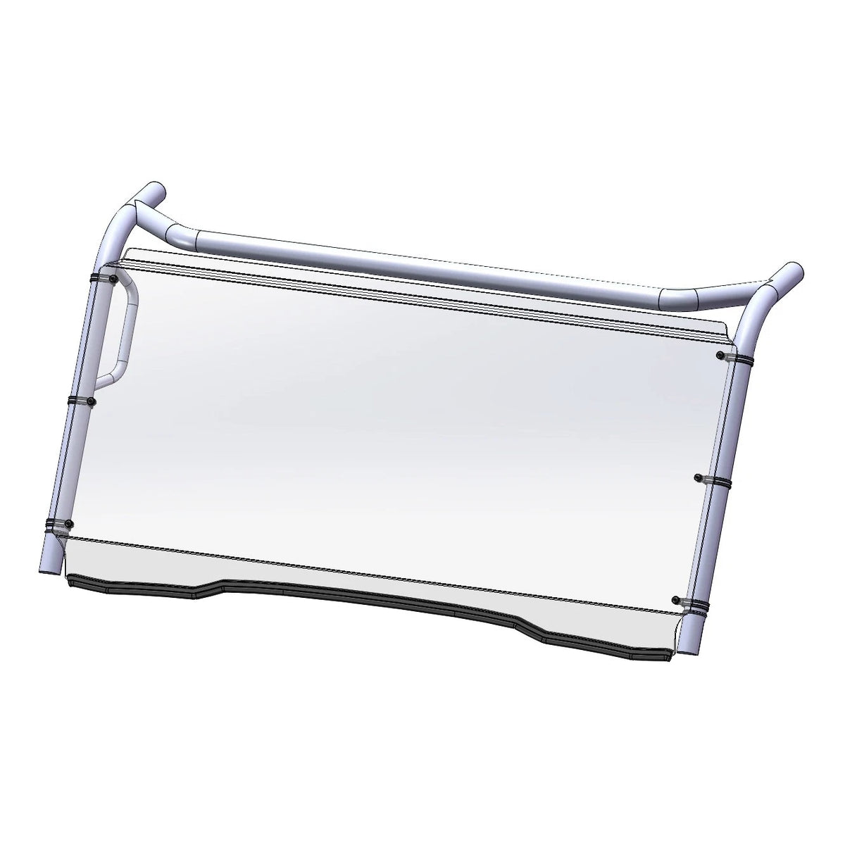 Direction 2 Full Windshield for Kawasaki Mule (MULEFXRWS2101GP)
