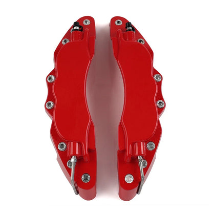 Set of 2 Metal Style Disc Brake Caliper Covers for Universal Fit