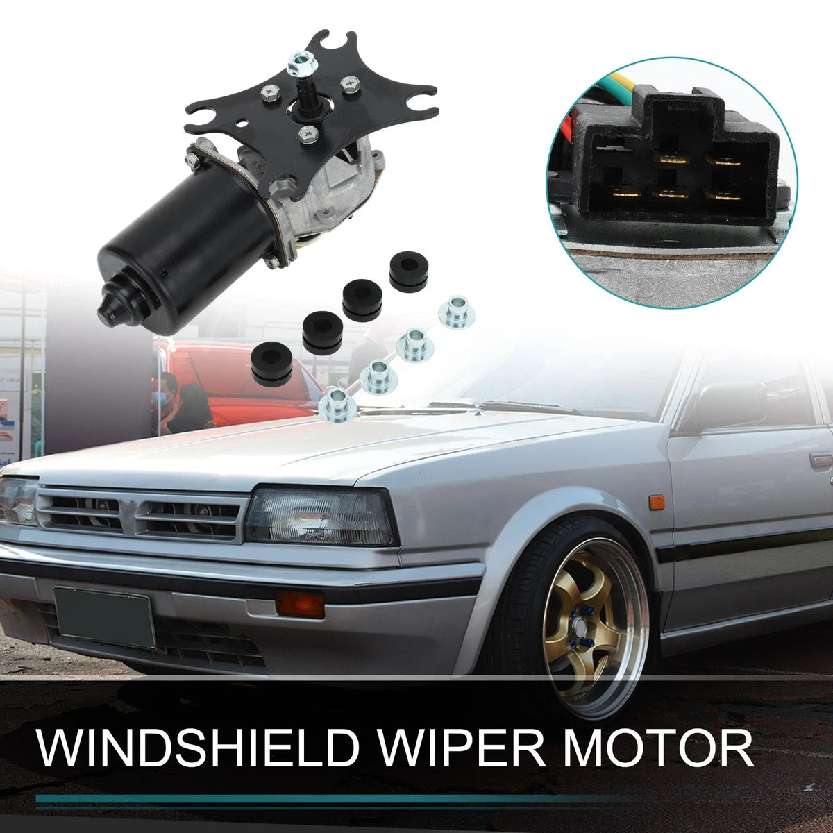 Front Windshield Wiper Motor for Nissan 240SX (1989–1994) No. 2881013E10/288103S500