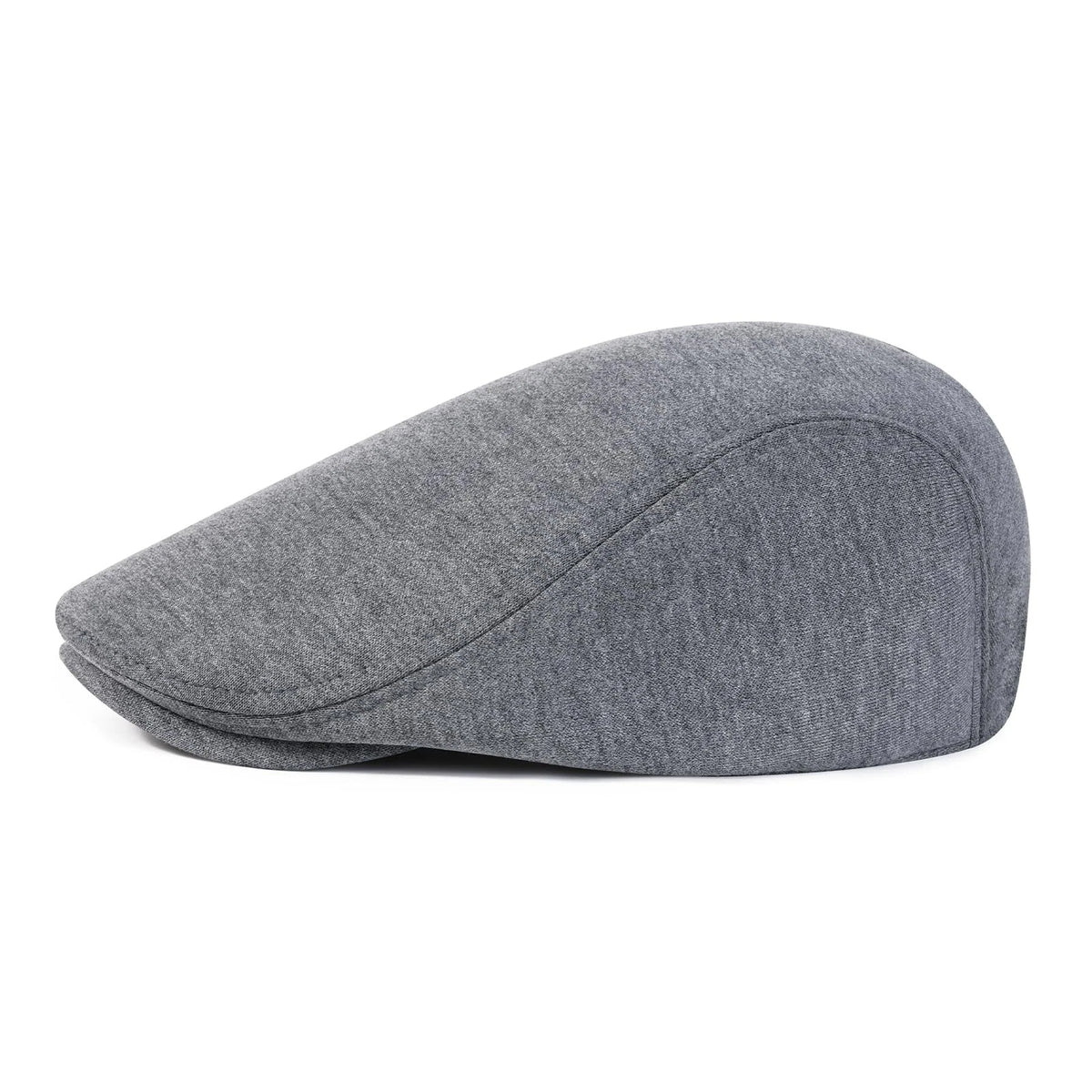 Men's Cotton Flat Ivy Gatsby Newsboy Driving Hat - Dark Grey