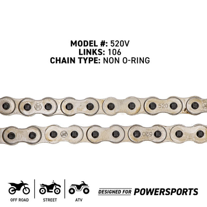 Sprocket Chain Set 13/48 Tooth for Honda XR250R (MK1003737, 41202-MKE-A00)