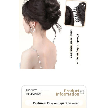 Handmade Hair Tie Claw Clip for Thick Hair Bun Styling Tool