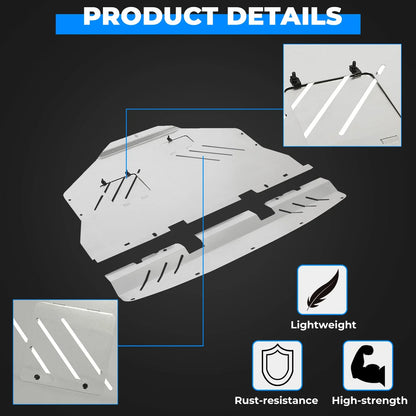 Engine Splash Shield Under Tray Skid Plate for Subaru WRX Impreza (2011–2014)