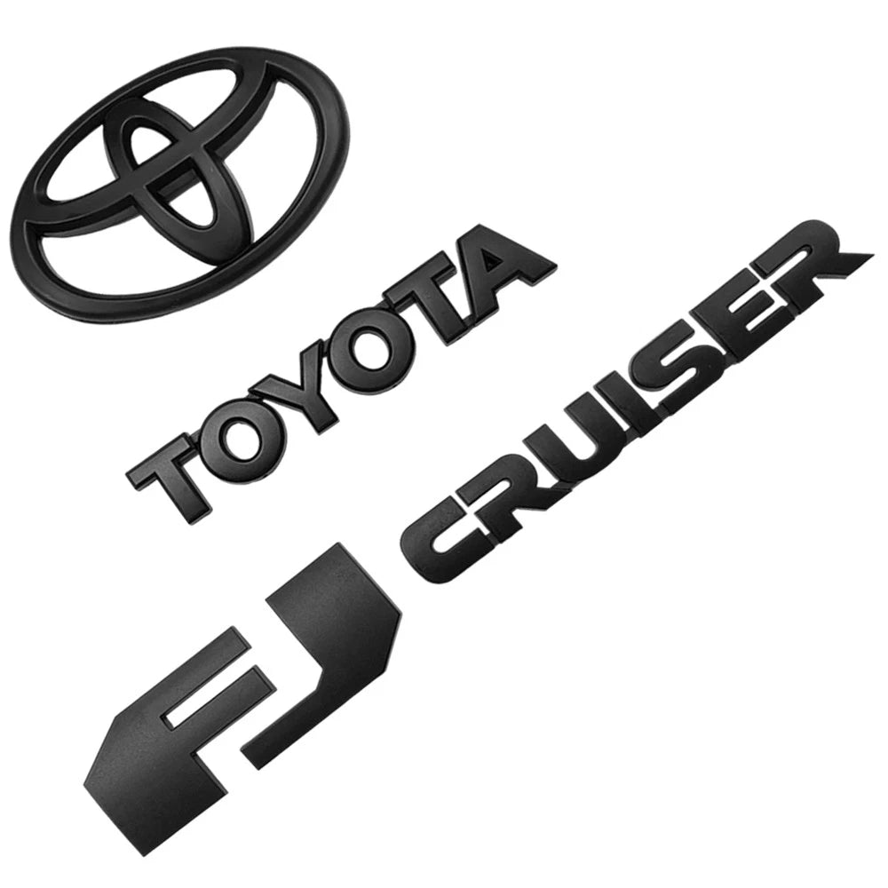 Matte Black Emblem for FJ Cruiser (2007–2015) Tailgate Badge