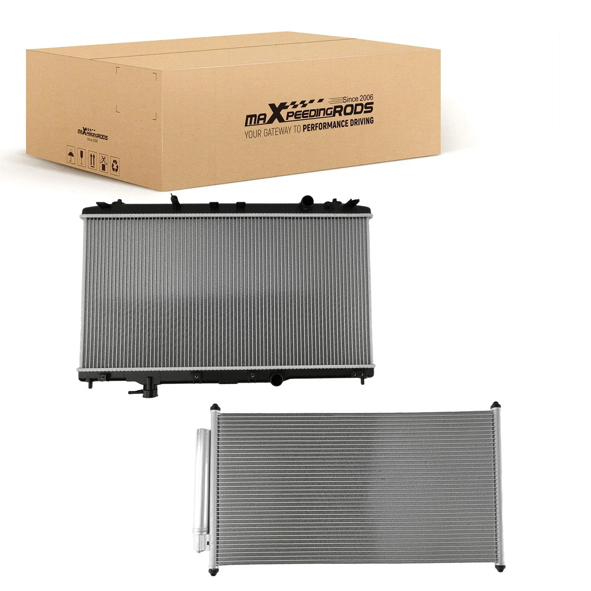 Cooling Radiator & Condenser for Honda Accord 2.4L 2.3L (2013–2017) CU13363 A13363