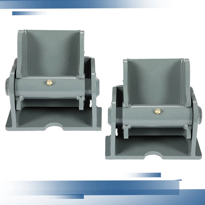 2Pcs Heavy Duty Greasable Steel Dump Body Hinge for Truck Trailer