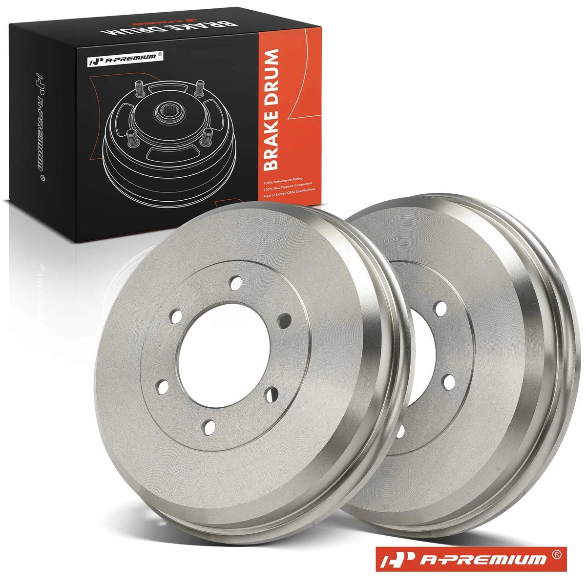 2X Rear Brake Drum for Chevy Colorado GMC Canyon Isuzu I-280 (2004–2012)