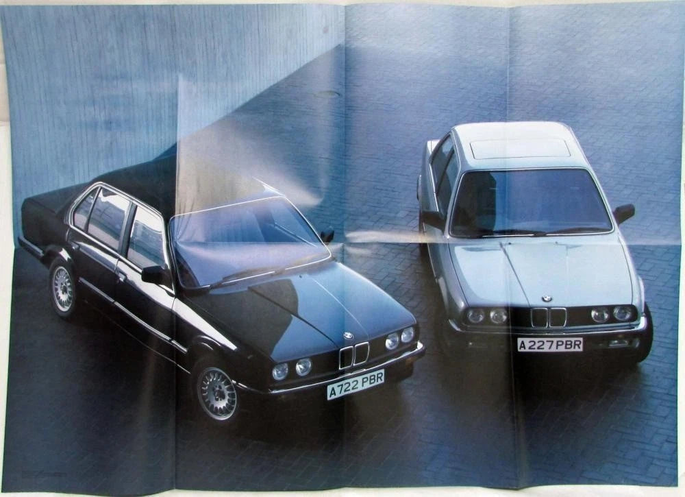 Sales Folder Poster for BMW 316 318i 320i 323i (1983)