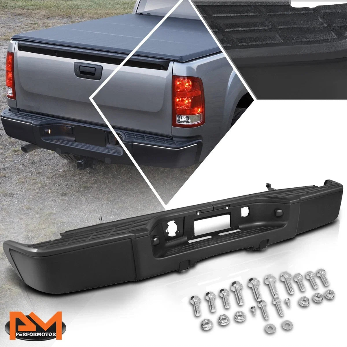 Rear Step Pad Bumper for Silverado/Sierra 1500 (2007–2013)