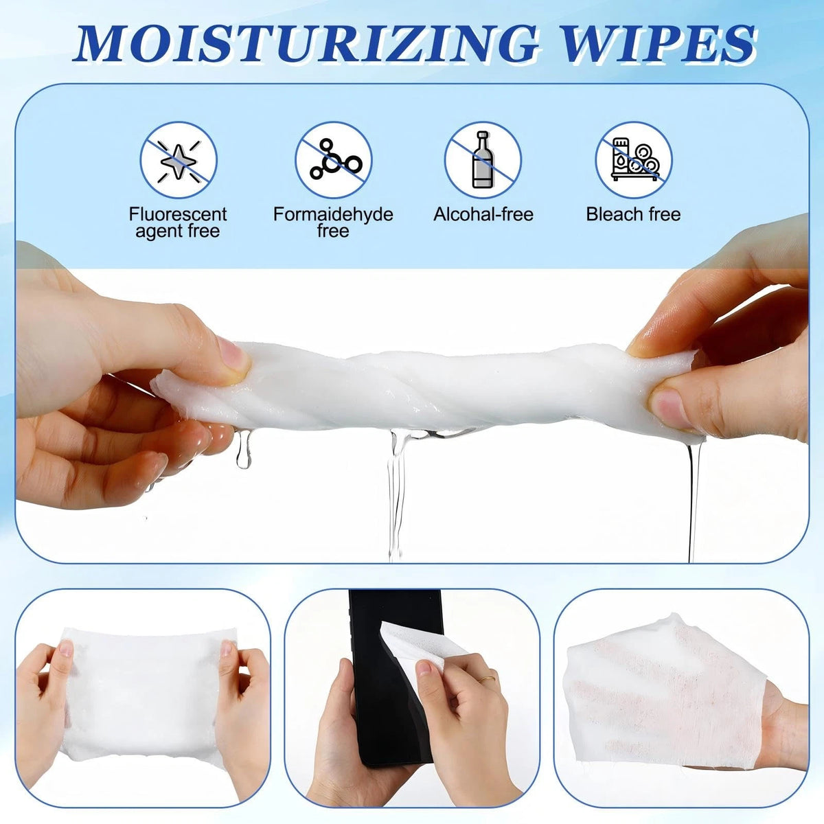 8 Pack Electronic Screen Cleaner Wipes for Computer Laptop