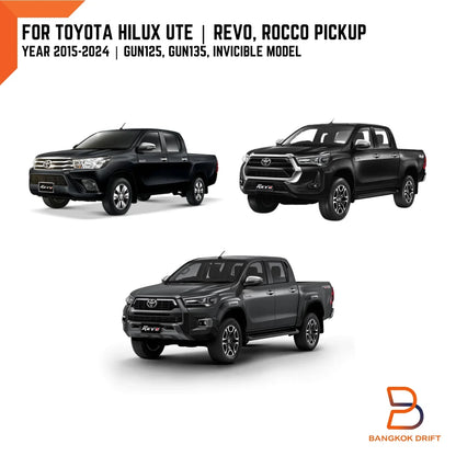 PAIR Rear Bumper Cover Plates for Toyota Hilux Ute (2015-2023)