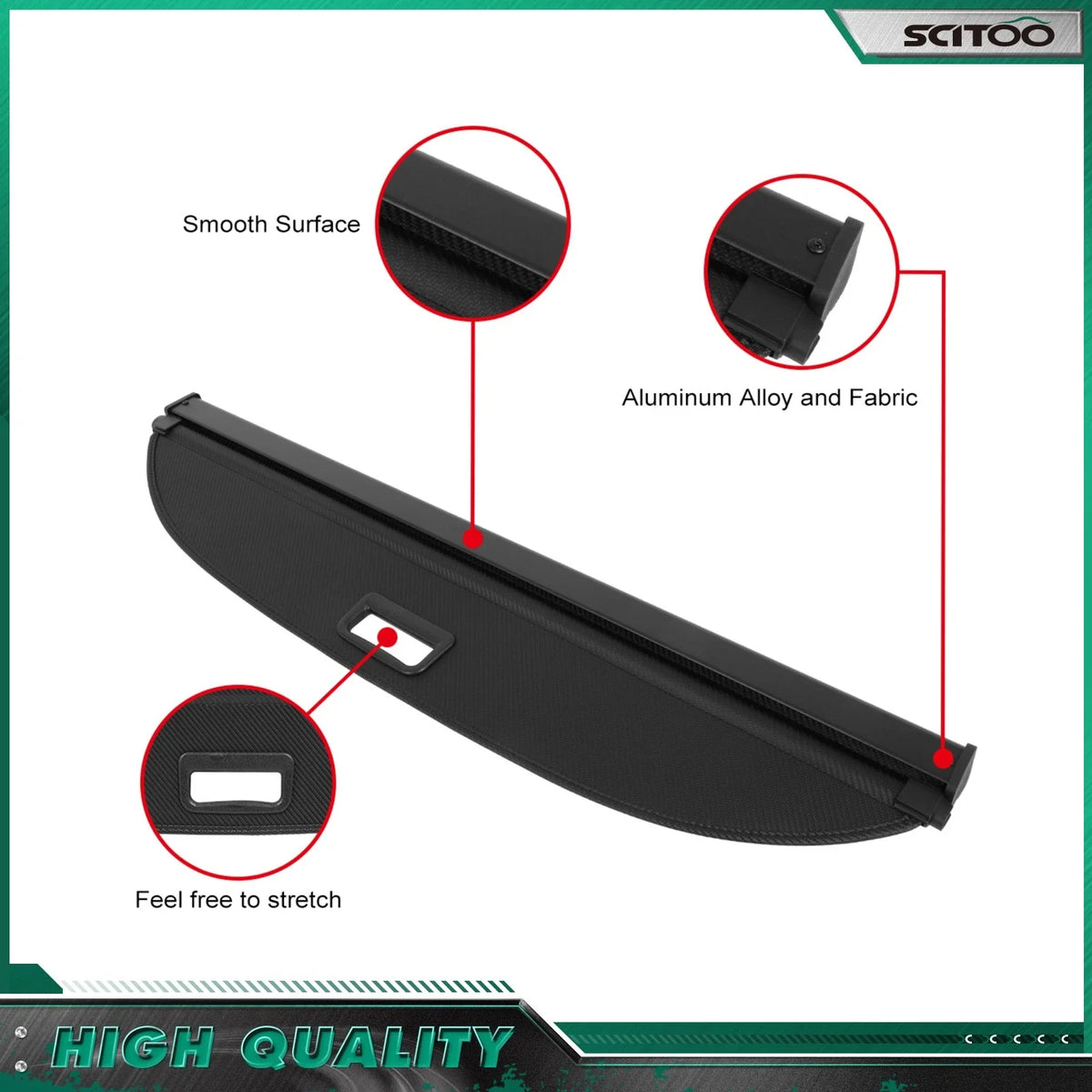 Retractable Cargo Cover for Nissan Kicks (2018–2024)