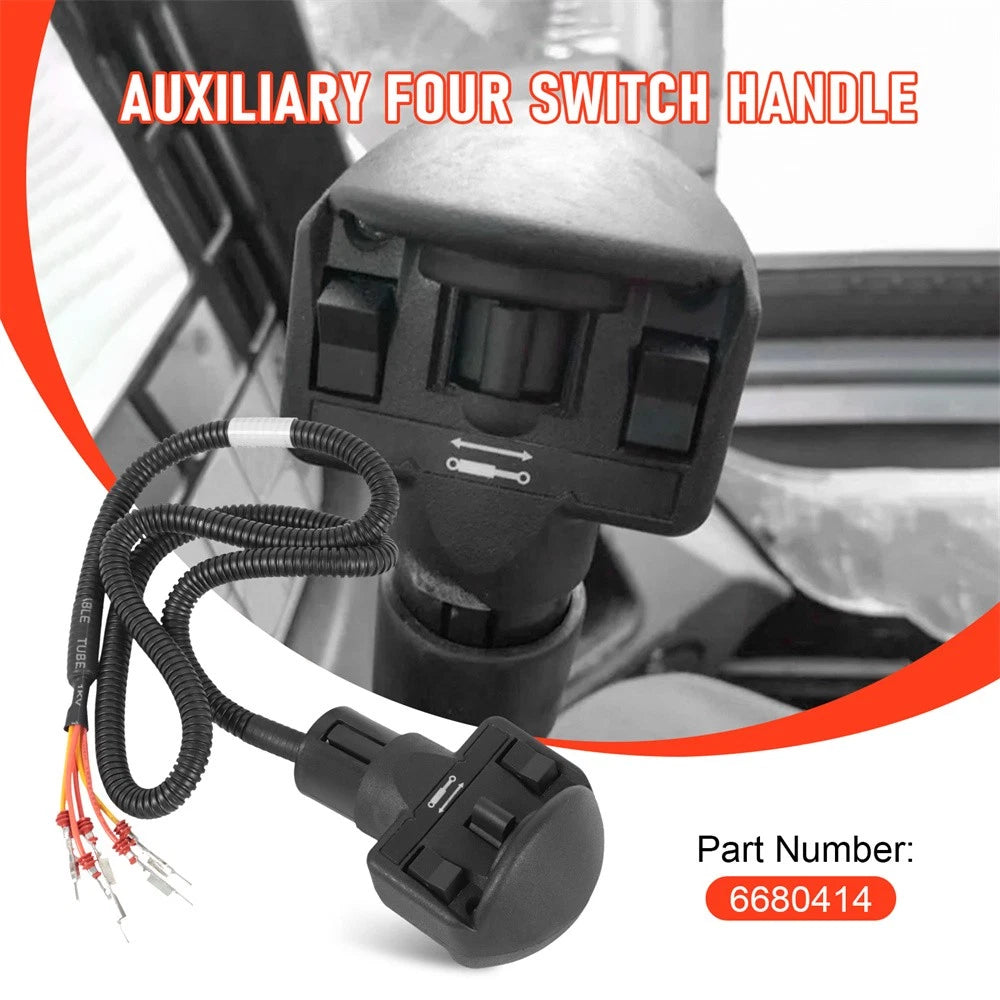 Auxiliary Four Switch Handle for Bobcat 763 773 7753 653 753 (6705921 6680414)