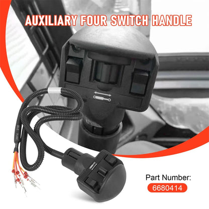 Auxiliary Four Switch Handle for Bobcat 763 773 7753 653 753 (6705921 6680414)