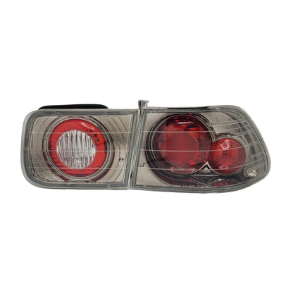 Gunmetal Tail Lights for Honda Civic Coupe 1996–2000 (NTR625CB)
