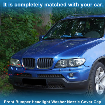 Washer Nozzle Cover Cap No. 61678252746 for BMW X5 (2000–2006) Silver Tone